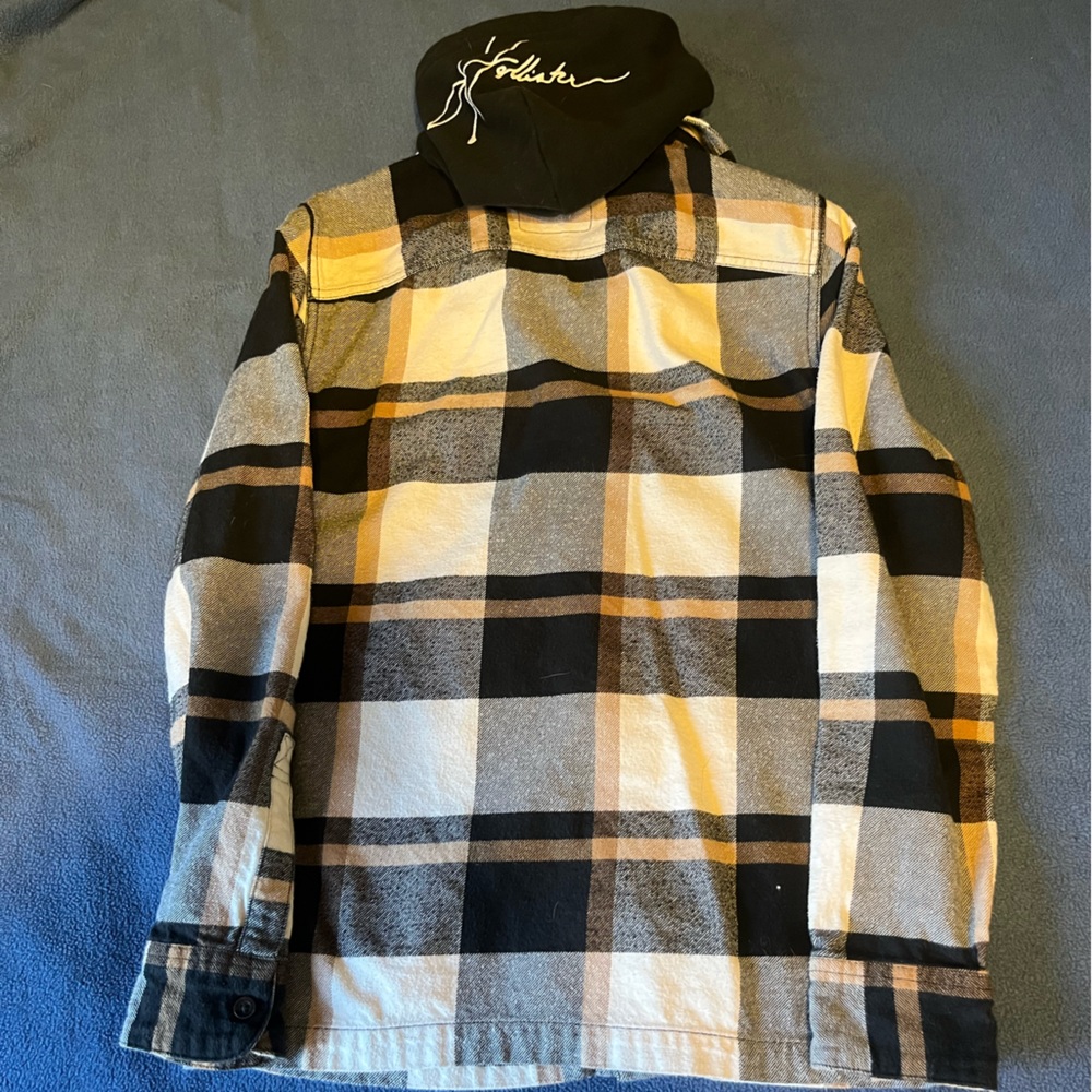 Hollister hooded flannel